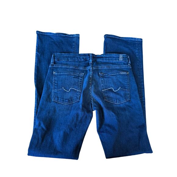 7 For All mankind Kimmie dark wash denim blue jeans - Picture 5 of 7